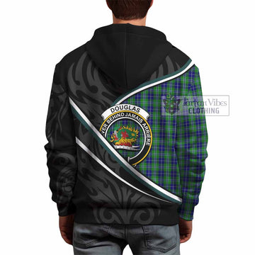 Douglas Tartan Family Crest Hoodie Celtic Scottish Thistle Floral - Tartan Vibes Clothing