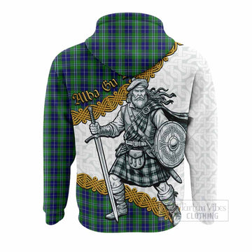 Douglas Tartan Family Crest Hoodie Scottish Highland Warrior Celtic Alba Gu Brath