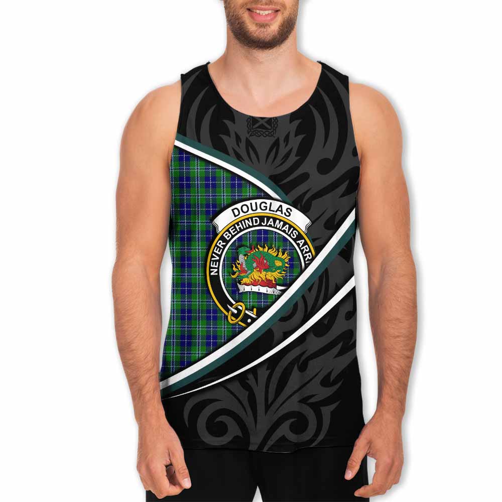 Douglas Tartan Family Crest Men Tank Top Celtic Scottish Thistle Floral - Tartan Vibes Clothing