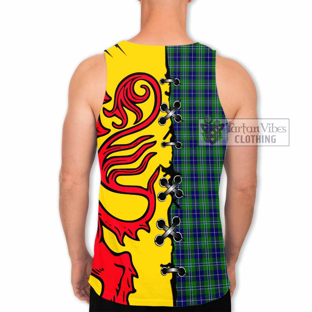Douglas Tartan Family Crest Men Tank Top Lion Rampant Honor - Tartan Vibes Clothing