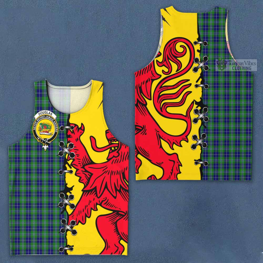 Douglas Tartan Family Crest Men Tank Top Lion Rampant Honor - Tartan Vibes Clothing