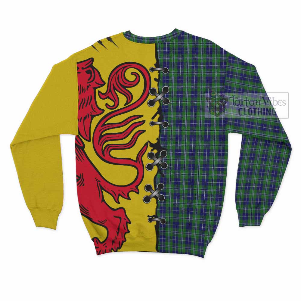 Douglas Tartan Family Crest Sweatshirt Lion Rampant Honor - Tartan Vibes Clothing