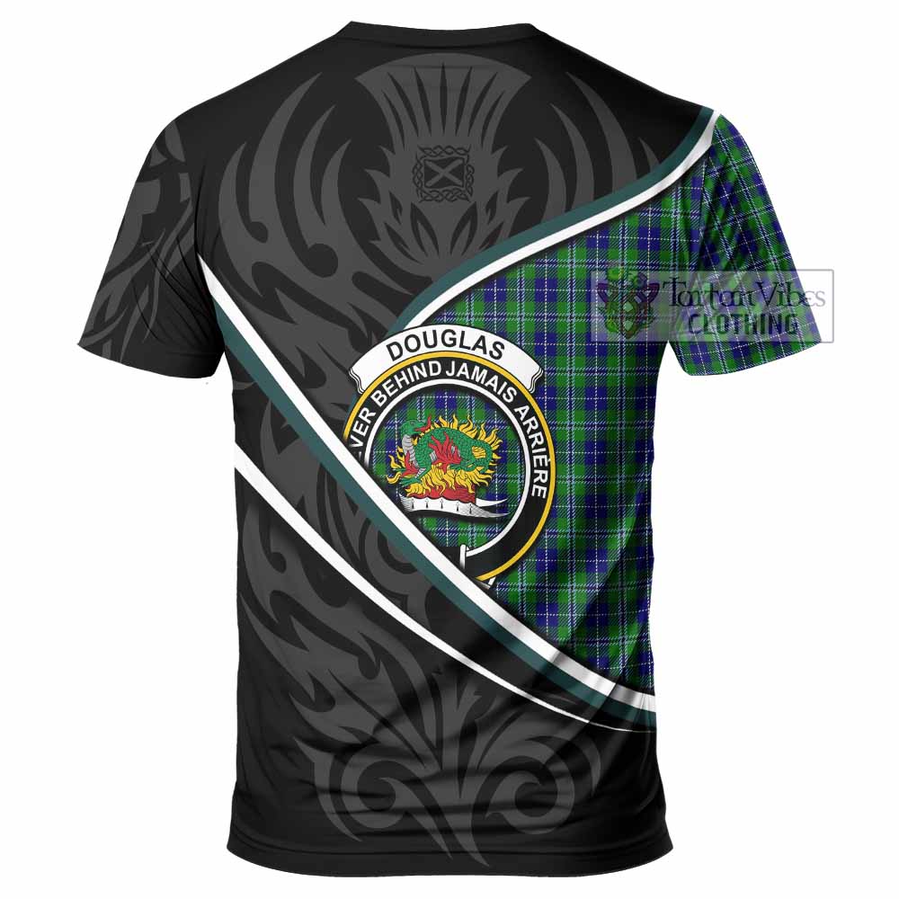 Douglas Tartan Family Crest T-shirt Celtic Scottish Thistle Floral - Tartan Vibes Clothing