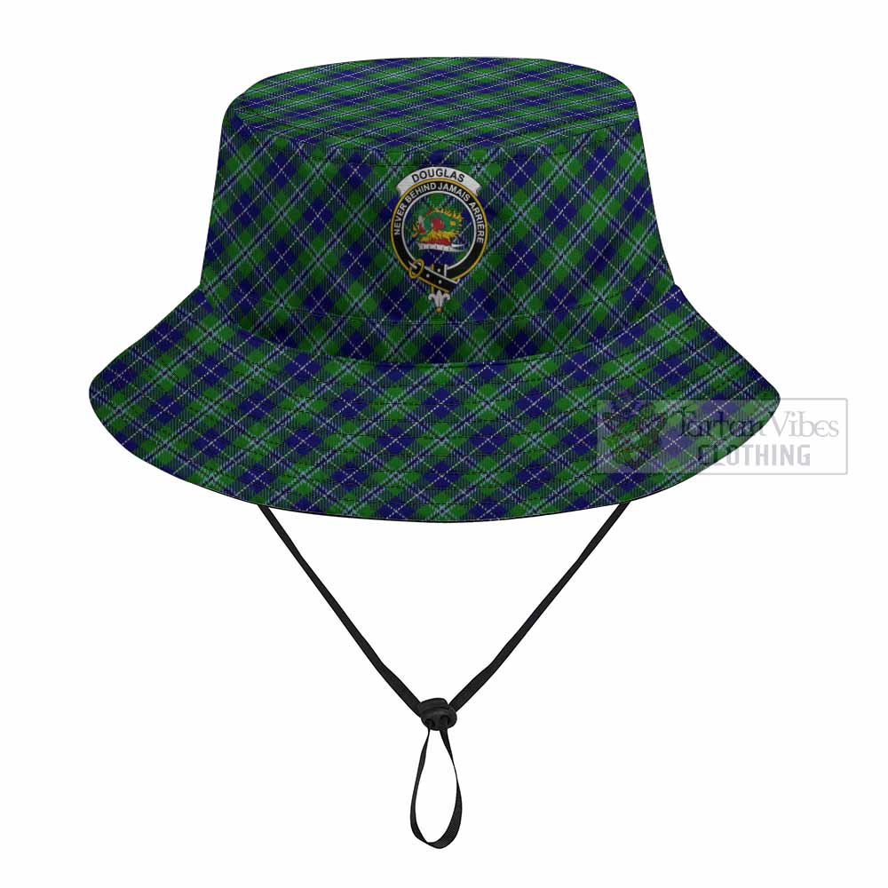 Douglas Tartan Fishing Hat with Family Crest