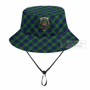 Douglas Tartan Fishing Hat with Family Crest