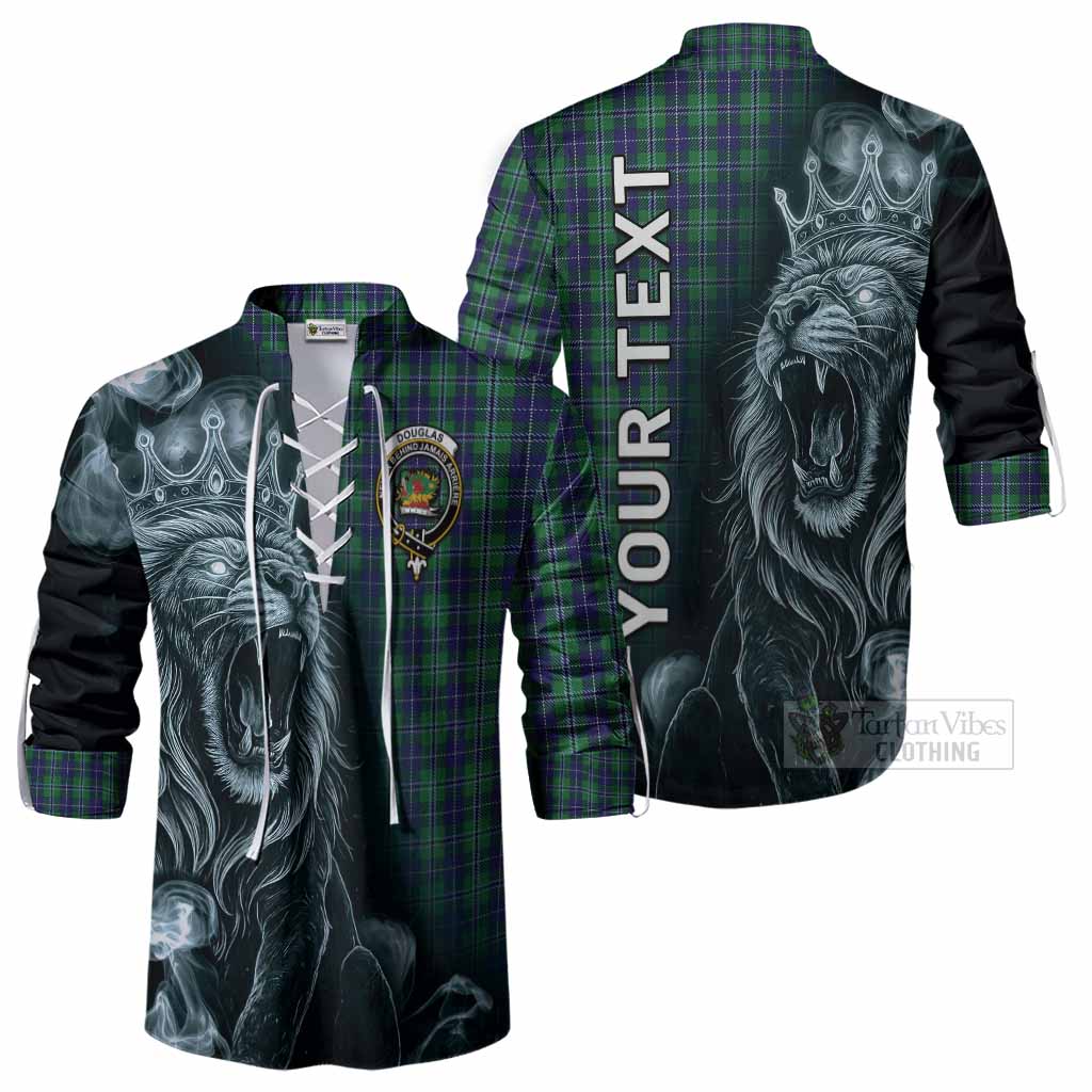 Douglas Tartan Ghillie Shirt Roaring Lion Heritage