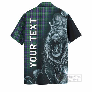 Douglas Tartan Hawaiian Shirt Roaring Lion Heritage