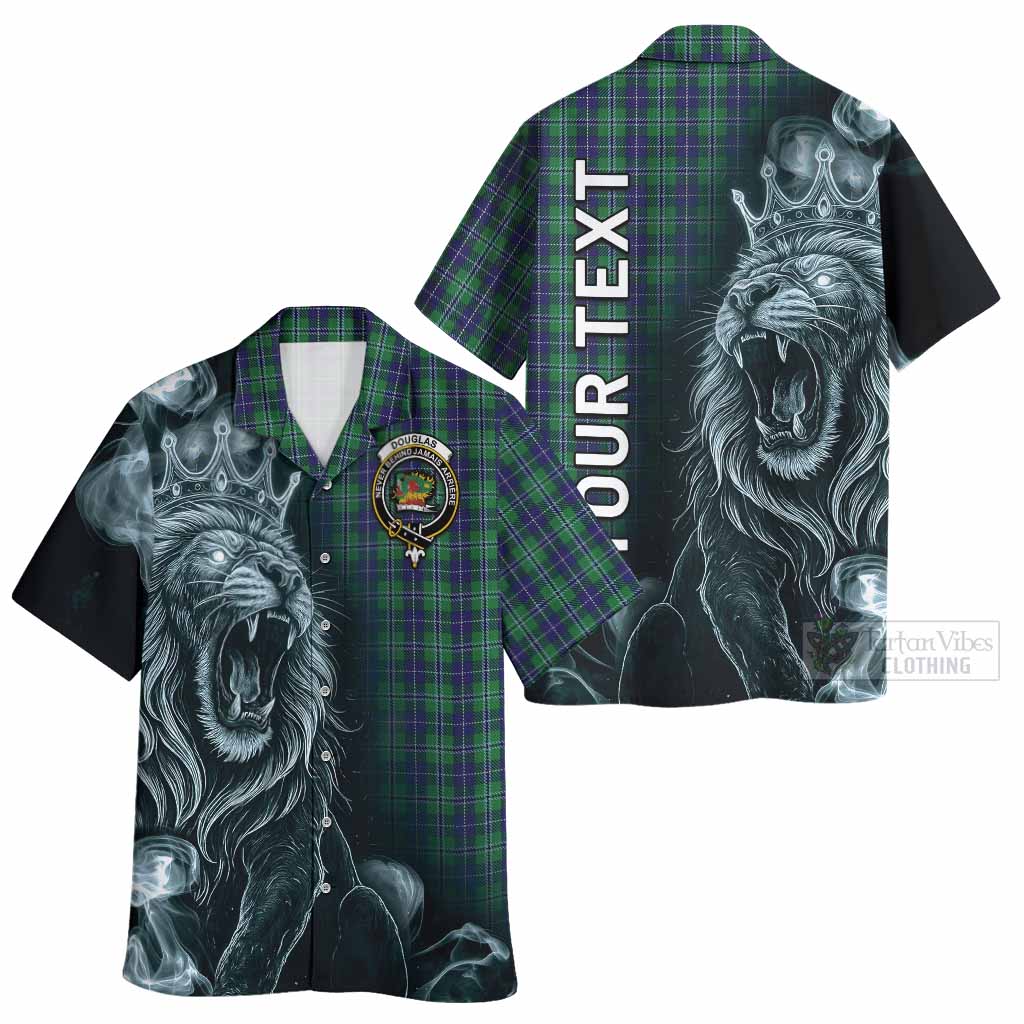 Douglas Tartan Hawaiian Shirt Roaring Lion Heritage