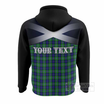 Douglas Tartan Hoodie Alba Gu Brath Unicorn Crest