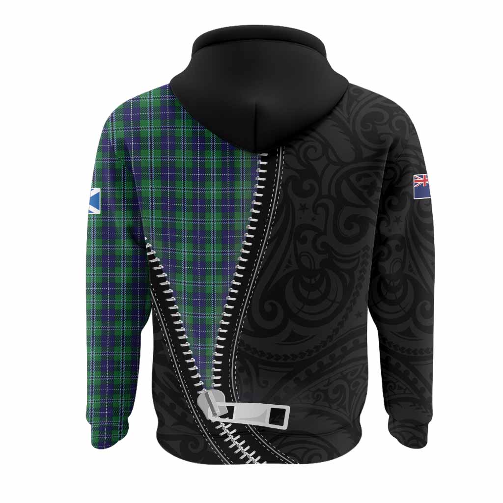 Douglas Tartan Hoodie New Zealand Pattern Unique Zipper Stylized