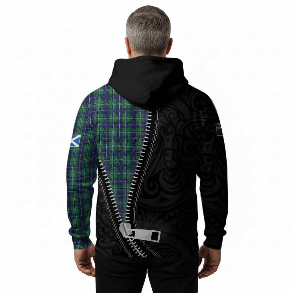 Douglas Tartan Hoodie New Zealand Pattern Unique Zipper Stylized