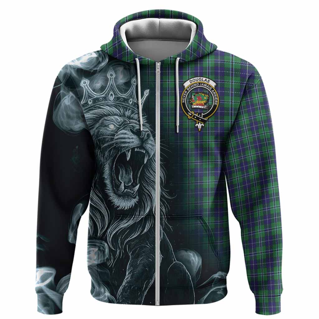 Douglas Tartan Hoodie Roaring Lion Heritage