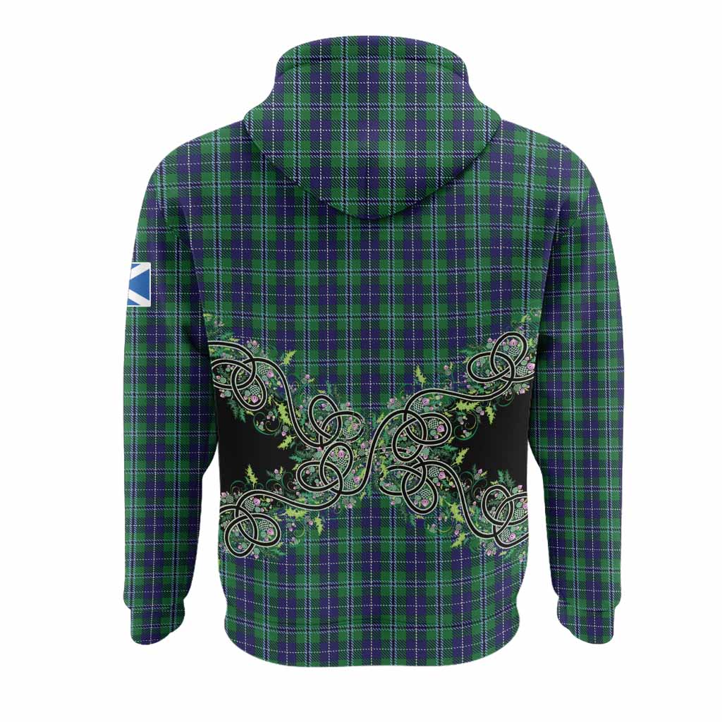 Douglas Tartan Hoodie Thistle Scottish Spirit