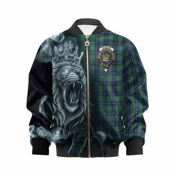 Douglas Tartan Kid Bomber Jacket Roaring Lion Heritage