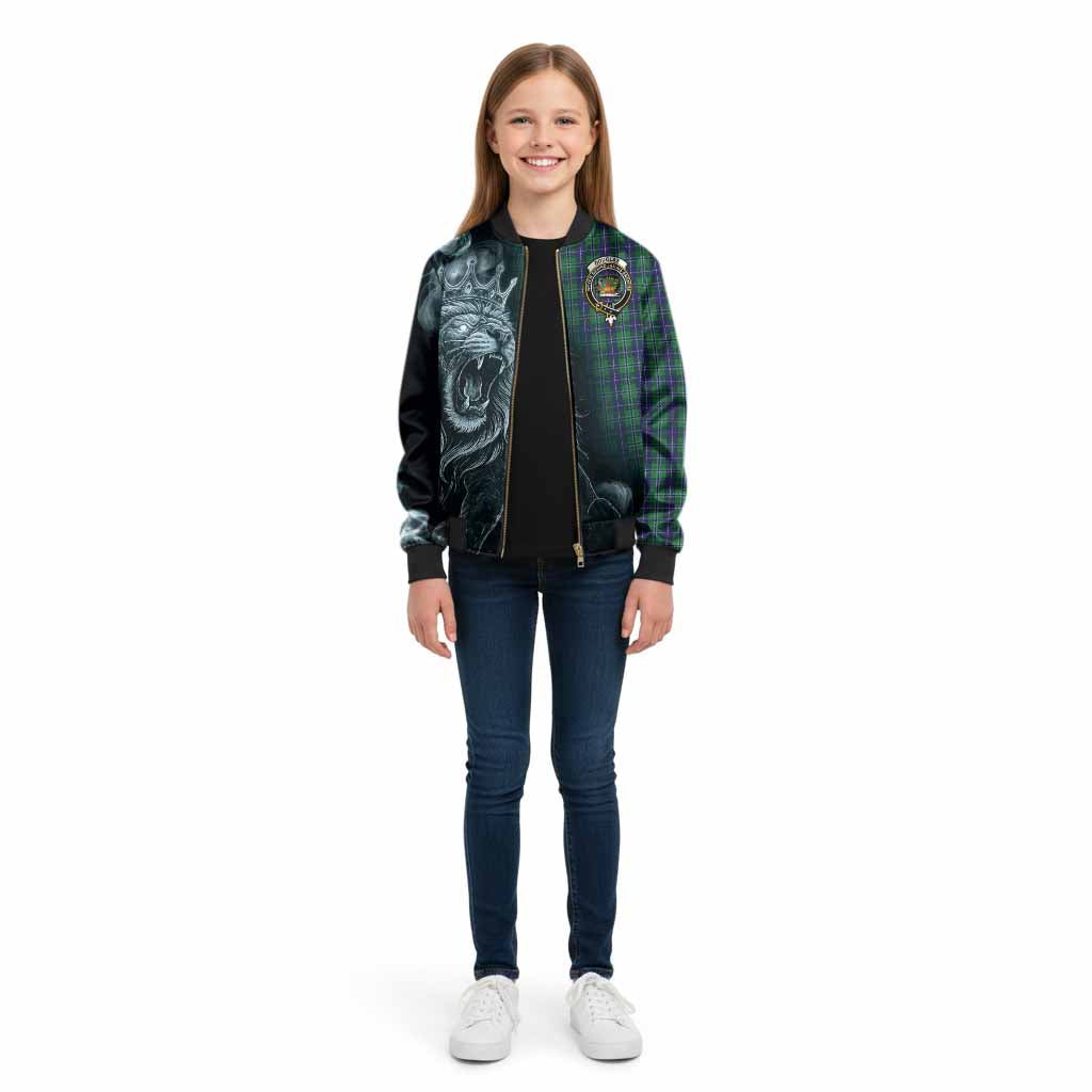 Douglas Tartan Kid Bomber Jacket Roaring Lion Heritage
