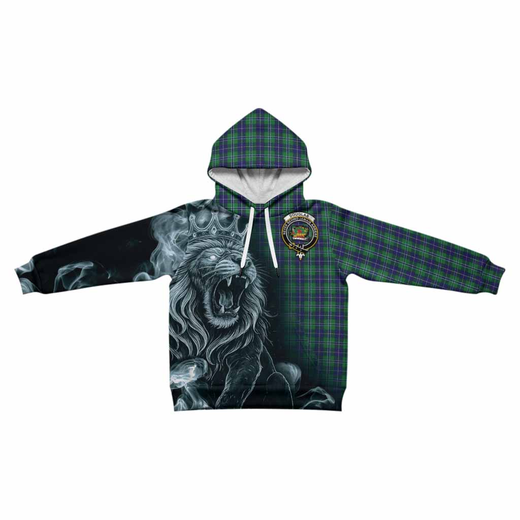 Douglas Tartan Kid Hoodie Roaring Lion Heritage
