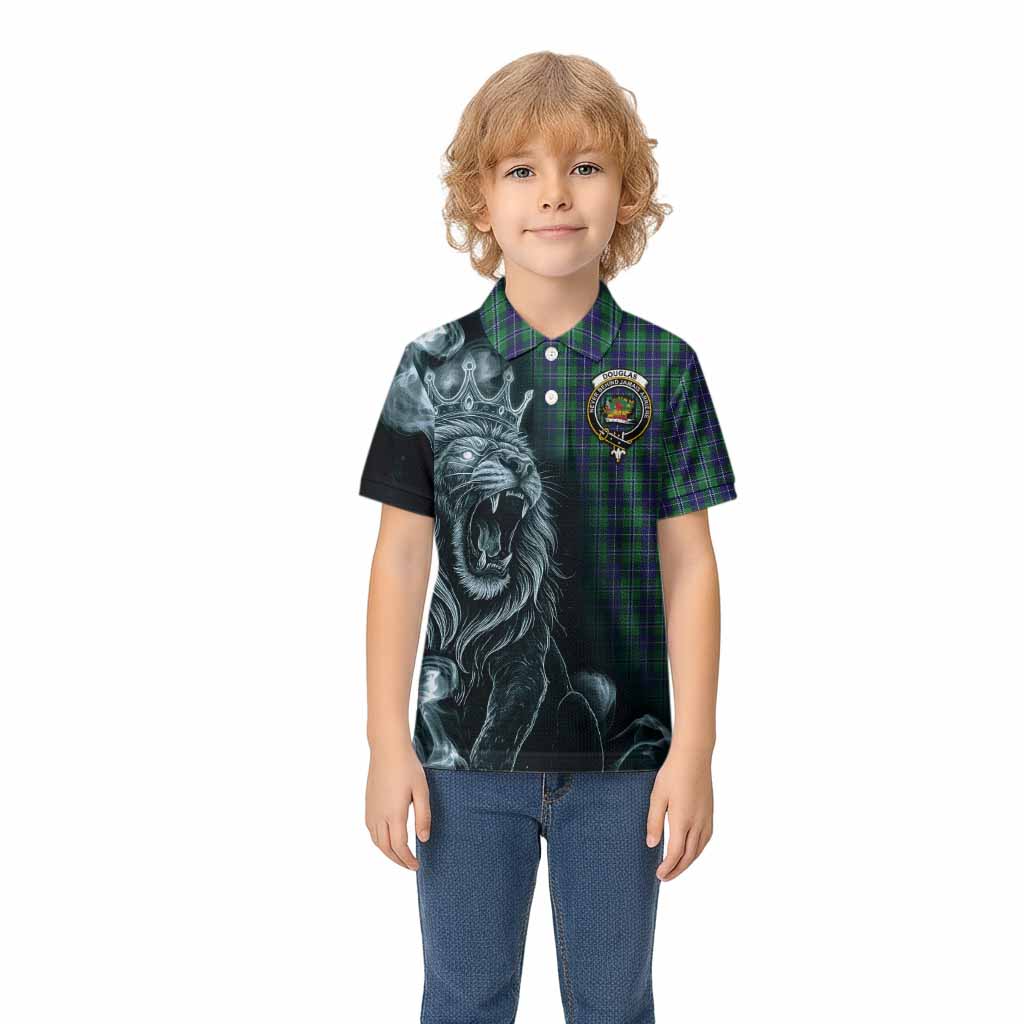 Douglas Tartan Kid Polo Shirt Roaring Lion Heritage