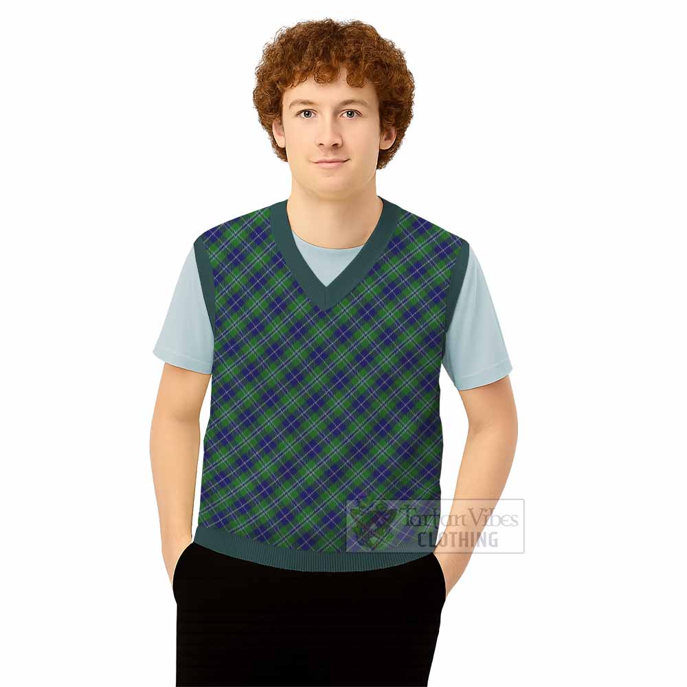 Douglas Tartan  Knitted V-Neck Vest Cross Style