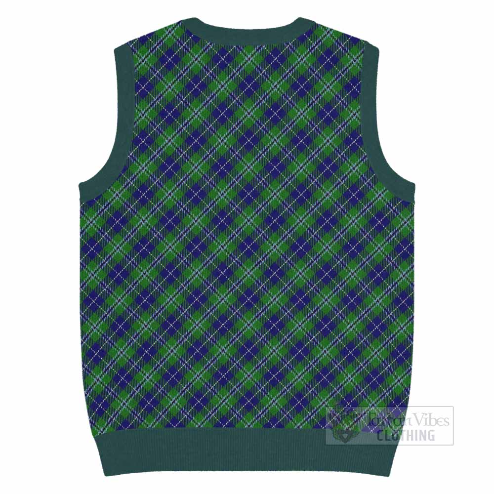 Douglas Tartan  Knitted V-Neck Vest Cross Style