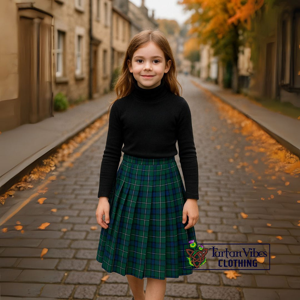 Douglas Tartan Pleated Midi Skirt