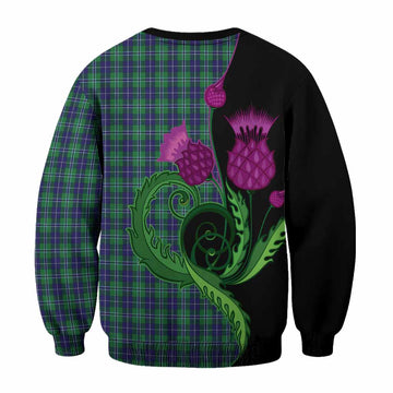 Douglas Tartan Sweatshirt Traditional Scottish Thistle