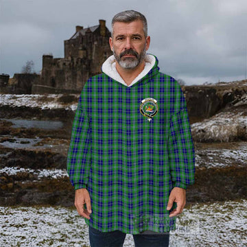 Douglas Tartan Wearable Blanket with Family Crest - Tartan Vibes Clothing