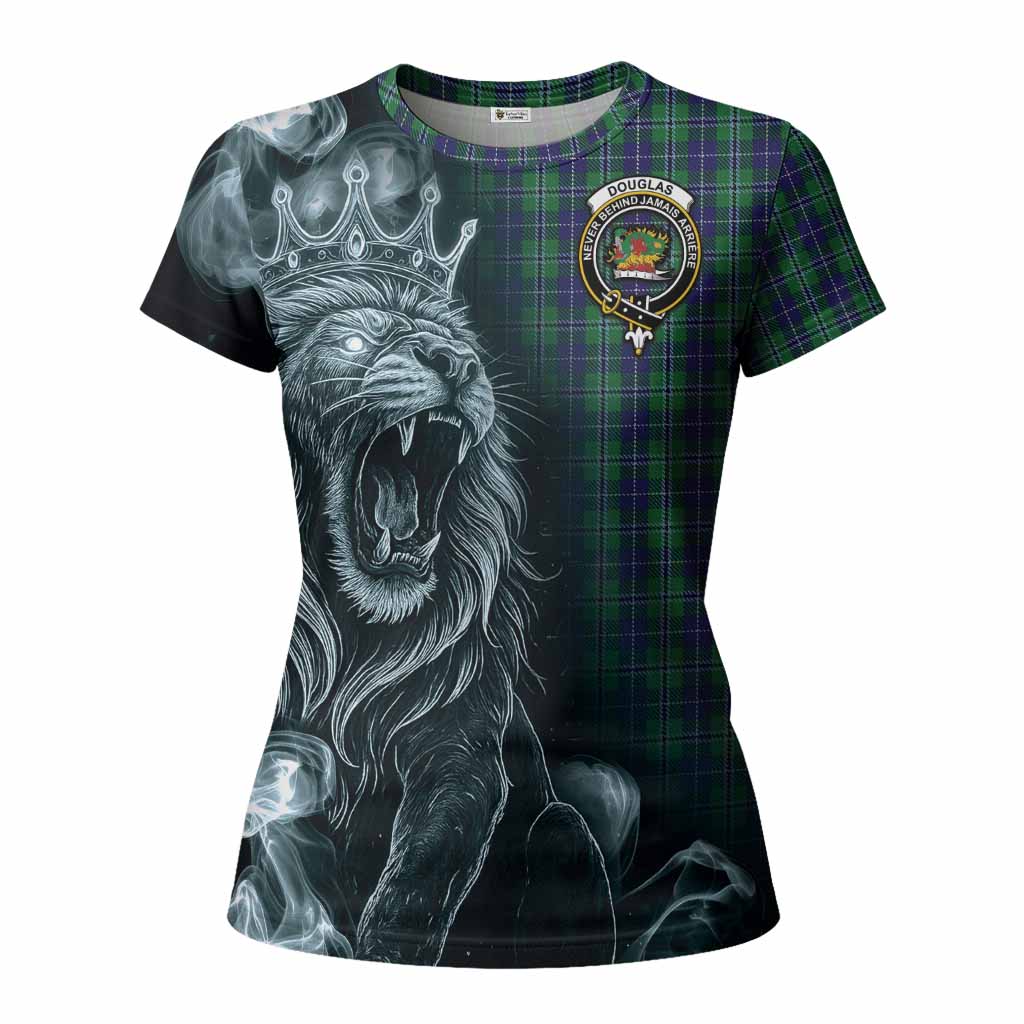 Douglas Tartan Women T shirt Roaring Lion Heritage