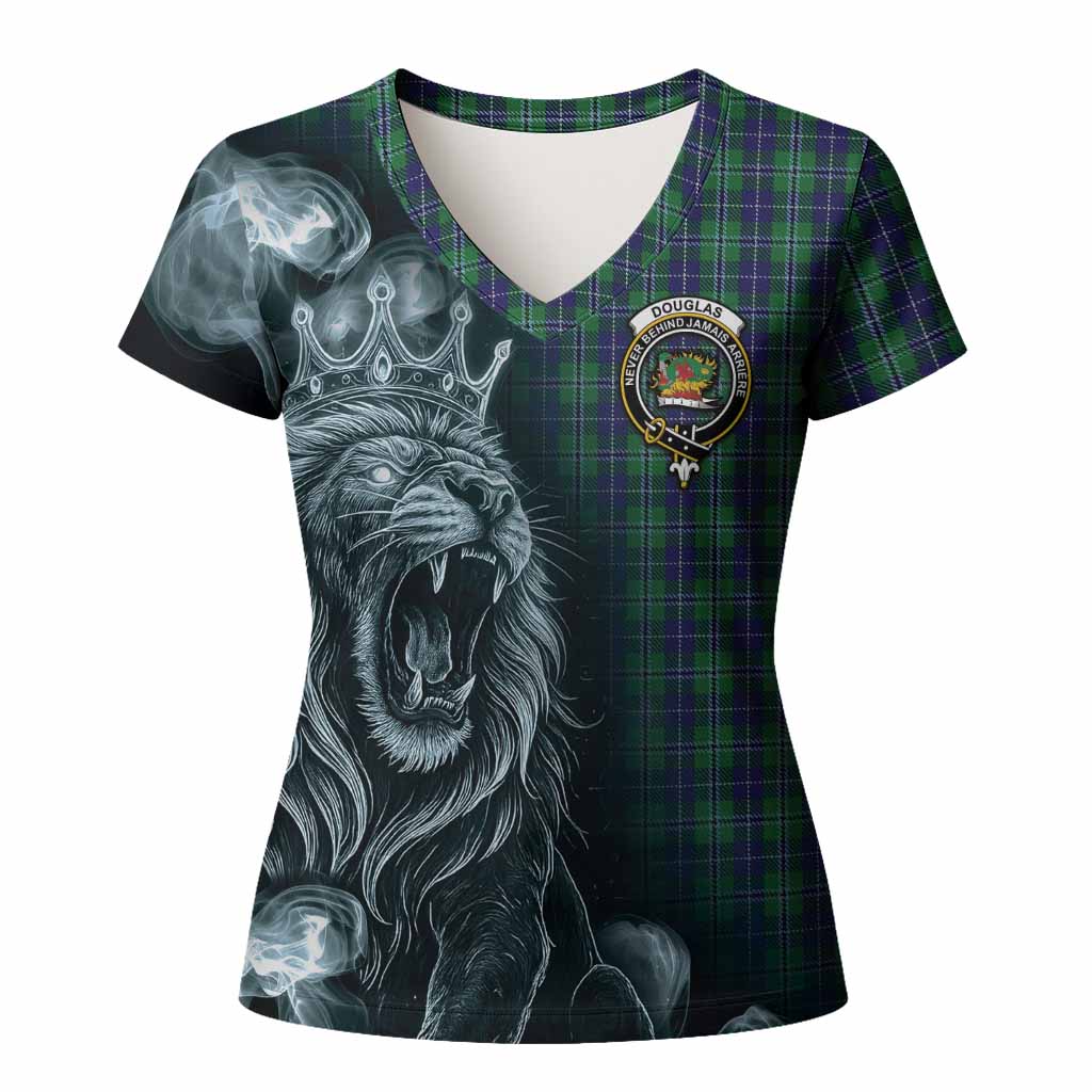 Douglas Tartan Women T shirt Roaring Lion Heritage
