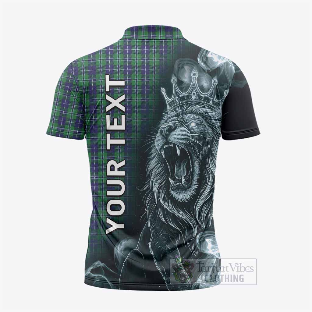 Douglas Tartan Zipper Polo Shirt Roaring Lion Heritage