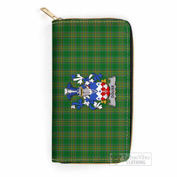 Douse Irish Clan Tartan Women's Leather Wallet with Coat of Arms