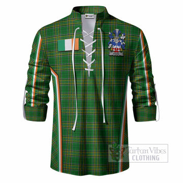 Douse Irish Clan Coat of Arm Tartan Ghillie Shirt Flag Style