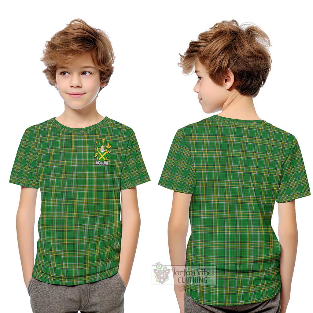Dowd Irish Clan Tartan Kid T-Shirt with Coat of Arms Youth XL Size14 - Tartan Vibes Clothing
