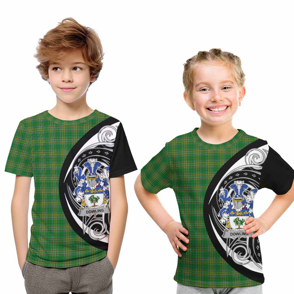 Dowling Irish Clan Kid T-Shirt Celtic Circle Style Youth XL Size14 - Tartan Vibes Clothing