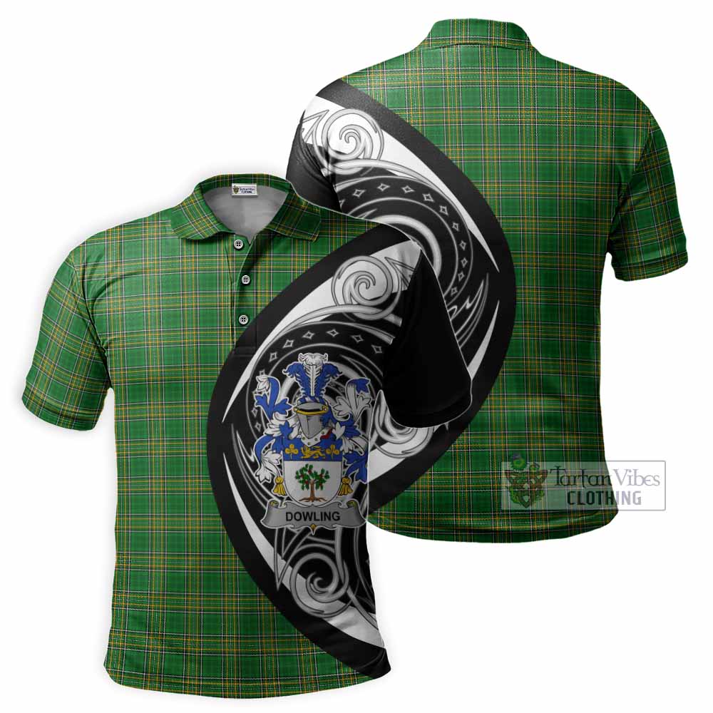 Dowling Irish Clan Polo Shirt Celtic Circle Style - Tartan Vibes Clothing
