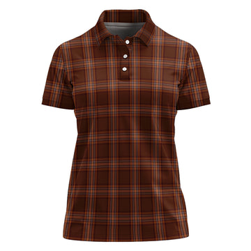 Down County Ireland Tartan Polo Shirt For Women - Tartan Vibes Clothing