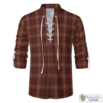 Down County Ireland Tartan Men's Scottish Traditional Jacobite Ghillie Kilt Shirt