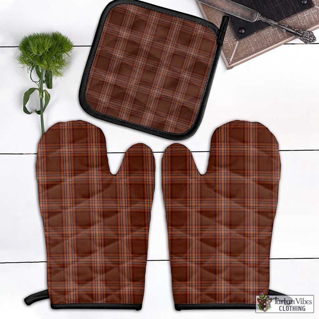 Down County Ireland Tartan Combo Oven Mitt & Pot-Holder Combo 1 Oven Mitt & 1 Pot-Holder Black - Tartan Vibes Clothing