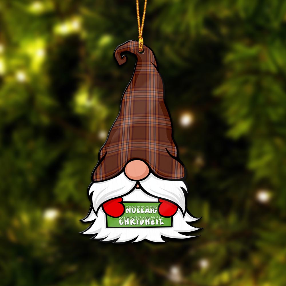 Down County Ireland Gnome Christmas Ornament with His Tartan Christmas Hat - Tartan Vibes Clothing