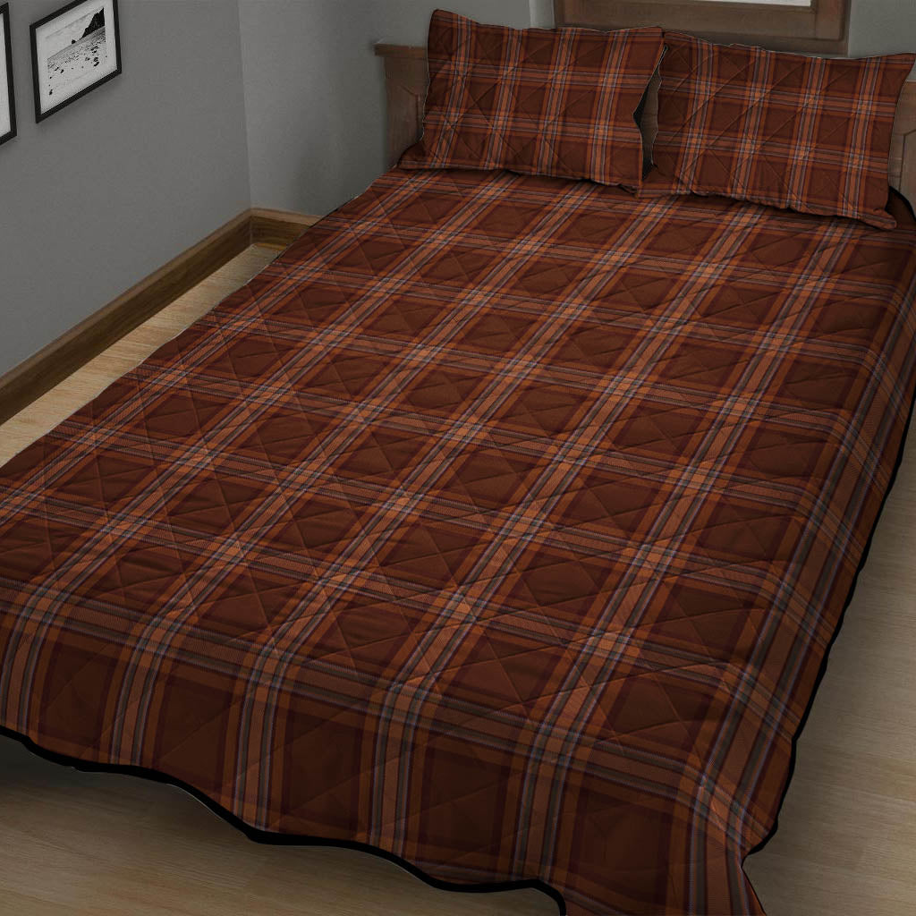 Down County Ireland Tartan Quilt Bed Set - Tartan Vibes Clothing