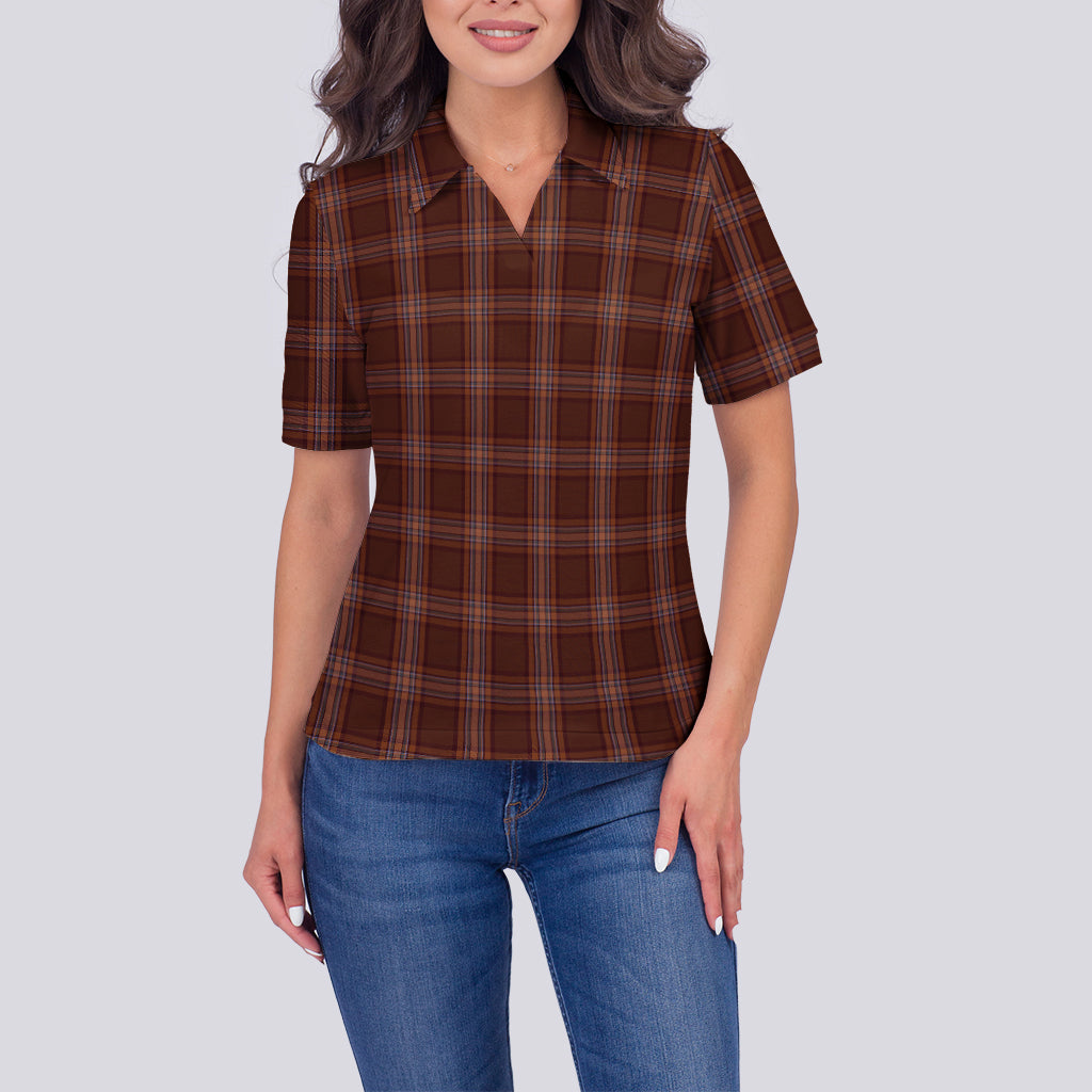 Down County Ireland Tartan Polo Shirt For Women - Tartan Vibes Clothing
