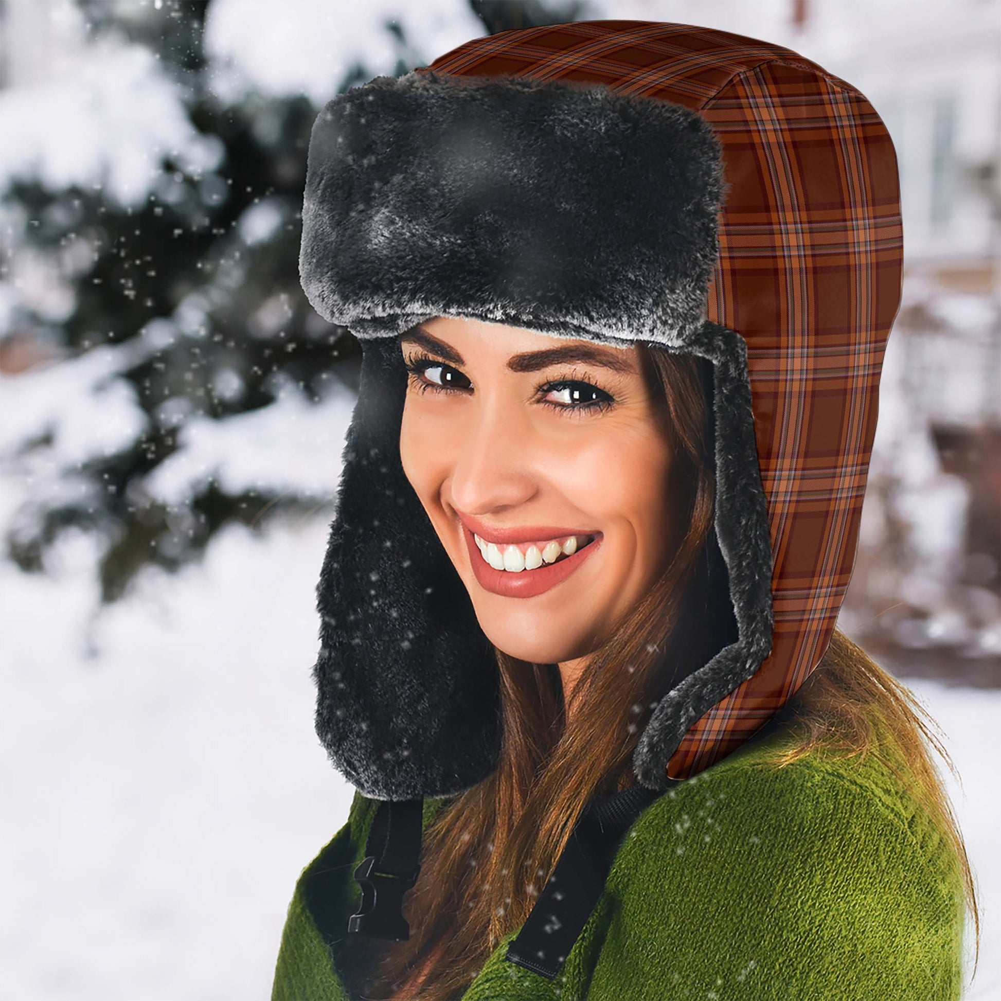 Down County Ireland Tartan Winter Trapper Hat - Tartanvibesclothing