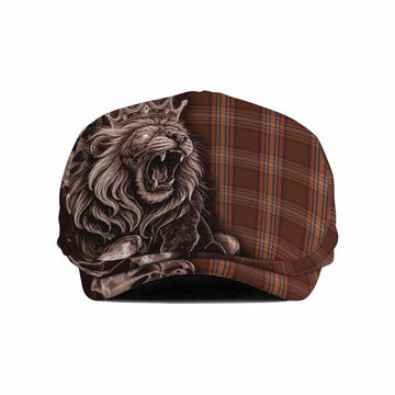 Down County Ireland Tartan Flat Cap, Jeff Cap Roaring Lion Heritage