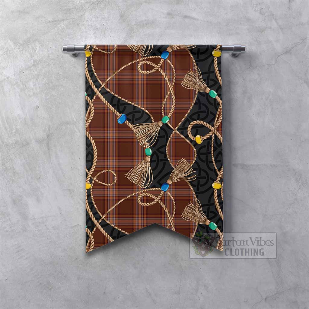 Down Scottish Tartan Twisted Ropes Stylized Gonfalon Fishtail - Tartan Vibes Clothing