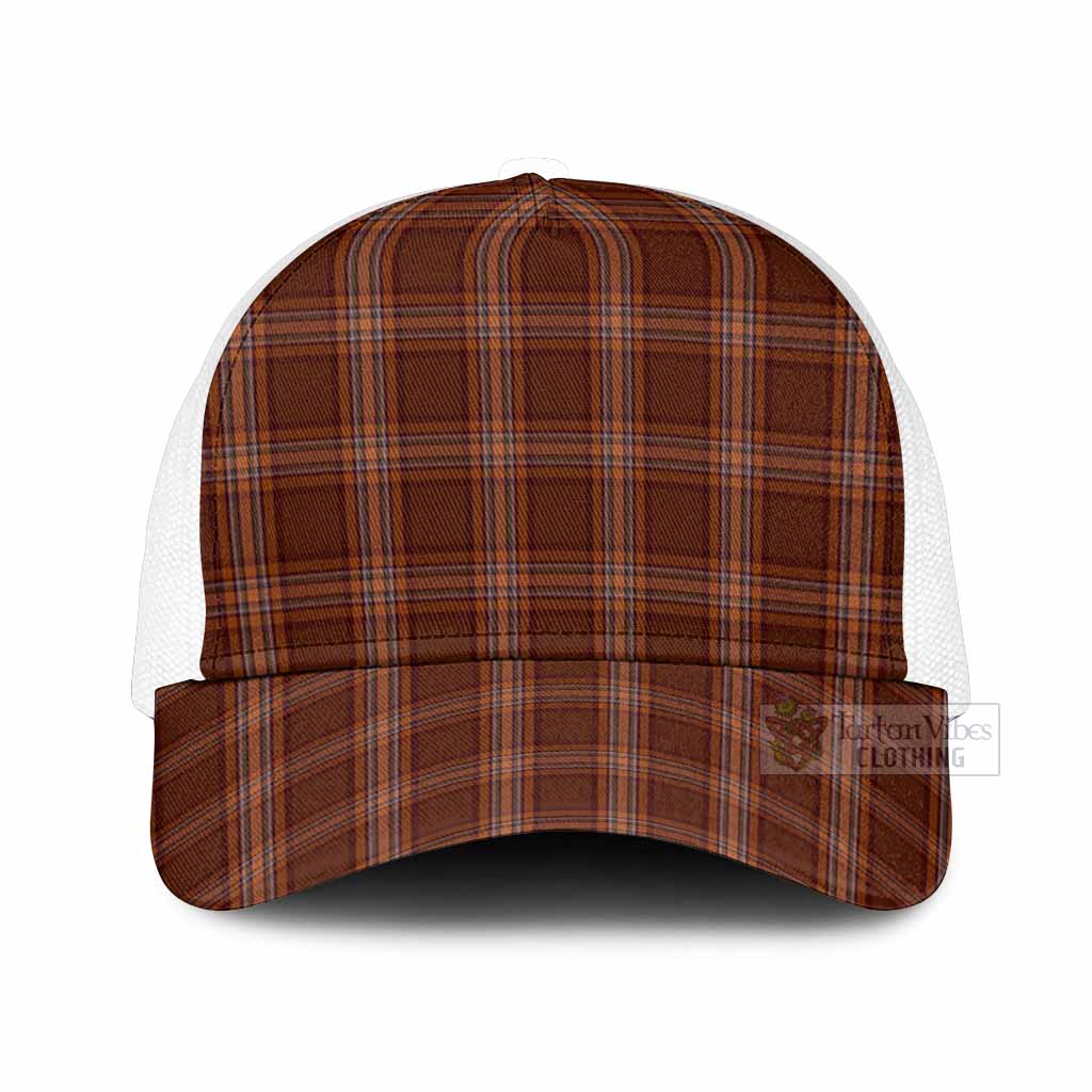 Down Tartan Mesh Trucker Cap One Size (Adjustable) White - Tartan Vibes Clothing