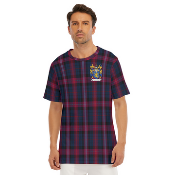 Evans Tartan Cotton T-shirt with Coat of Arms