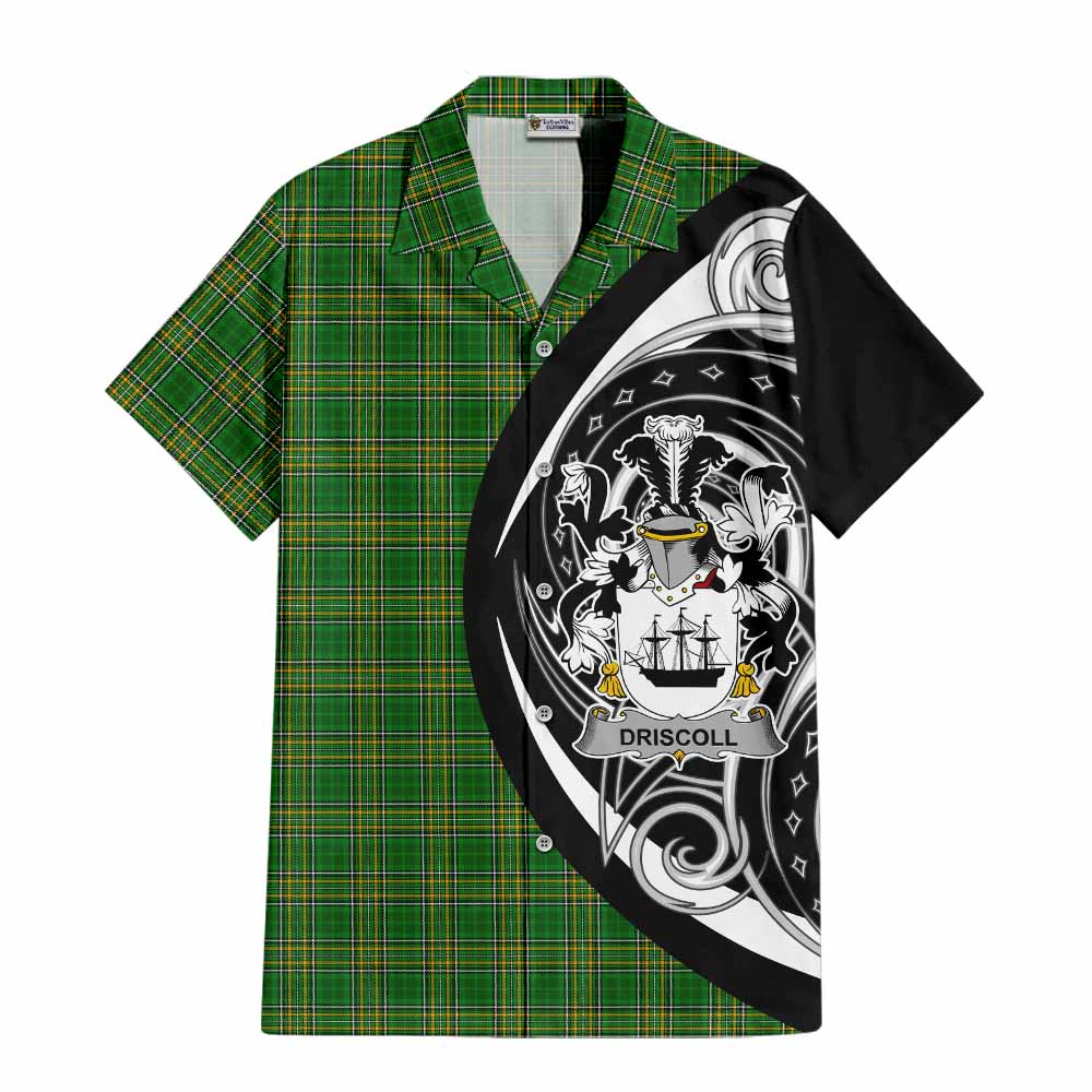 Tartan Vibes Clothing Driscoll Irish Clan Short Sleeve Button Shirt Celtic Circle Style