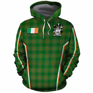 Driscoll Irish Clan Coat of Arm Tartan Cotton Hoodie Flag Style