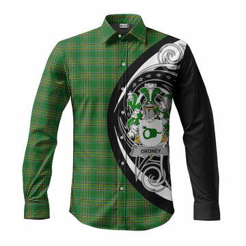 Droney Irish Clan Long Sleeve Button Shirt Celtic Circle Style Men's Shirt S - Tartan Vibes Clothing