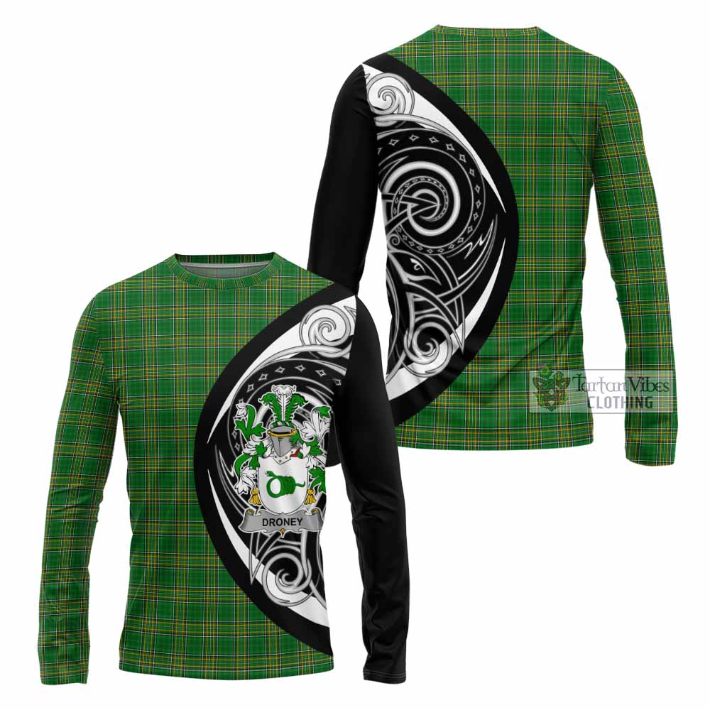 Droney Irish Clan Long Sleeve T-Shirt Celtic Circle Style - Tartan Vibes Clothing