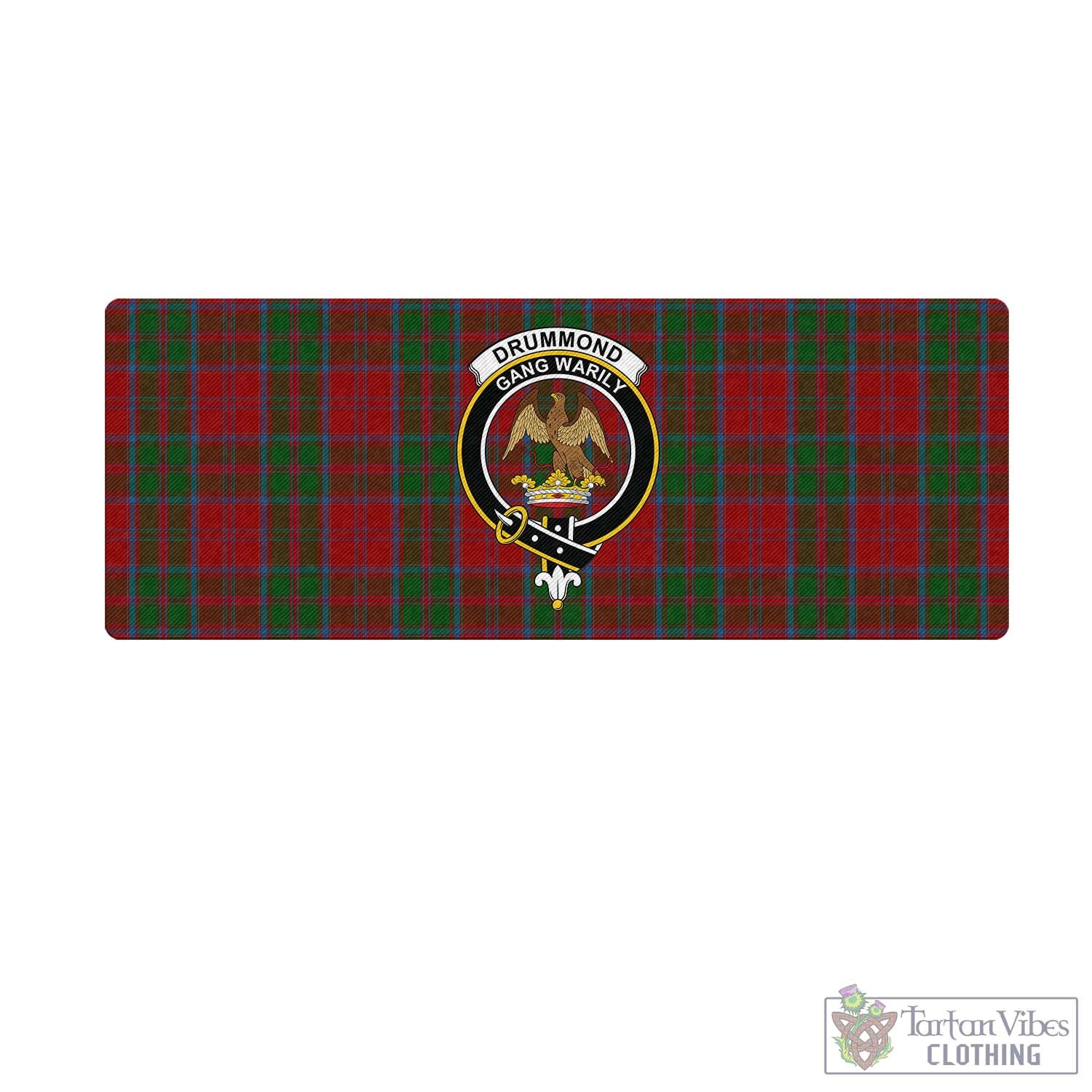 Tartan Vibes Clothing Drummond Tartan Mouse Pad with Family Crest